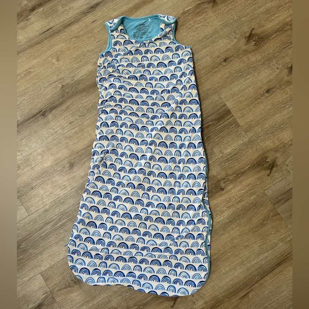 Little Sleepies Blue and White Sleep Sack